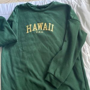green Hawaii crewneck